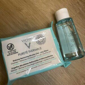 Set 2 Vichy - Makeup Remover-Sensitive Eye, Micellar Cleansing Wipes